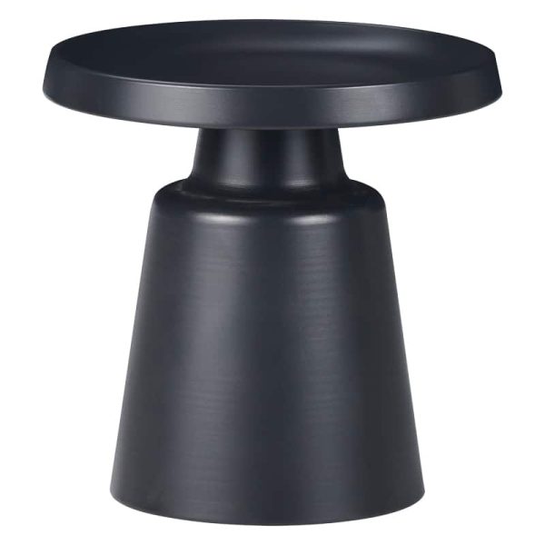 Tavolinë anësore Ginoze Inart, metal i zi D50x50cm