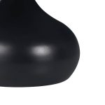 Tavolinë anësore Kirkene Inart, gur i sinteruar me mermer të zi dhe metal i zi D70x40cm - Image 3