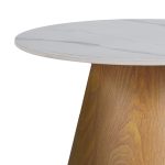 Tavolinë anësore Soleire Inart, gur i sinterizuar me mermer të bardhë - Image 3