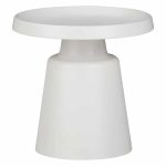 Tavolinë anësore Ginoze Inart, metal i bardhë - Image 2