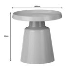 Tavolinë anësore Ginoze Inart, kapuçino metalike, set 2 copë - Image 7