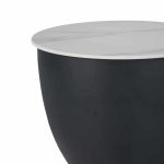 Tavolinë komodine Erasmine Inart gur i sinteruar me mermer të bardhë - Image 3