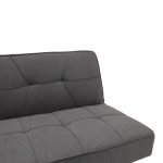 Divan-krevat 3 vendësh Travis, me stof në ngjyrë gri të errët 175x83x74cm - Image 5