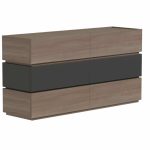 Komodë Sonlen, antracit-në nuancë sonoma 120x40x72cm - Image 4