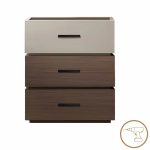 Komodinë Sonlen, arrë-në nuancë bezhë 60x40x66cm