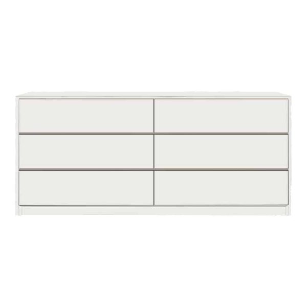 Komodë Kuanger  mdf në nuancë të bardhë 120x40x70cm