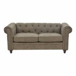 Divan 2-vendësh Incredible, stof kafe 160x84x67cm - Image 2