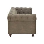 Divan 2-vendësh Incredible, stof kafe 160x84x67cm - Image 3