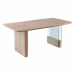 Tavolinë e ngrënies Faghan, MDF kafe 180x90x76cm