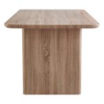 Tavolinë e ngrënies Faghan, MDF kafe 180x90x76cm - Image 3