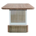 Tavolinë e ngrënies Faghan, MDF kafe 180x90x76cm - Image 4