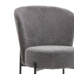 Karrige Houlian, stof antracit-këmbë metalike të zeza 46x66x89cm - Image 2