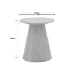 Tavolinë Kayano, MDF në ngjyrë natyrale D45x50cm - Image 5