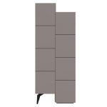 Dollap me shumë perdorime Romane, ngjyrë moka 62.2x37.4x155.4cm - Image 3