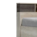 Krevat çift Olympus, në ngjyrë lisi castilo 140x200cm - Image 2