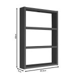 Raft muri Seraphim, në ngjyrë lisi 43.2x9x60cm - Image 5