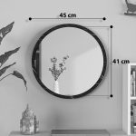 Mirror Reflex  melamine ne nuance mermeri antracit 49x5x49cm - Image 4