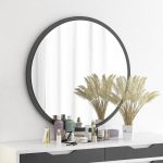 Pasqyrë Rodro, melaminë në nuancë antracit 62x6x62cm - Image 2