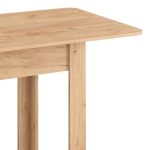 Tavolinë e ngrënies Quiin, e zgjerueshme, melaminë në ngjyrë lisi 120-174x70x73.5cm - Image 4