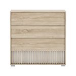 Komodë Bruse, melaminë në nuancë sonoma-lisi 96.7x40.5x92.9cm - Image 3