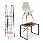 Paketa e mobiljeve per zyre studentore Ramon-Julita-Zayn set 3 cope 90x60x70cm