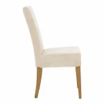 Tavolinë e ngrënies Ditta-Winslow, set prej 5 copë, dru hevea në ngjyrë arre të lehtë 180x85x75cm - Image 4