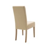 Tavolina e ngrënies Ditta-Winslow I, set prej 5 copë, dru hevea në ngjyrë arre të lehtë 180x85x75cm - Image 3