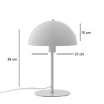 Llambë tavoline Desker, E27, metal-krem D25x39cm - Image 3