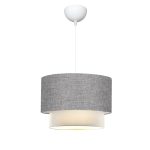 Llambë tavani Fersa, gri-krem D30x20cm