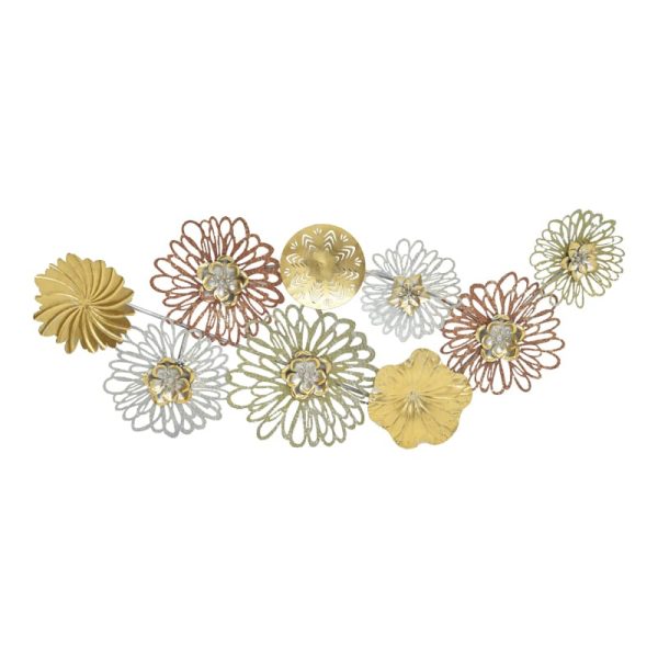 Dekor muri Tutsi Inart, metal shumëngjyrësh, 102.9x5.1x43.2cm