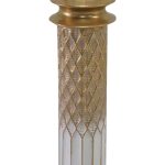 Vazo dekorative Sammy Inart, metal në ngjyrë ari dhe të bardhë, D15.2x88.4cm - Image 3