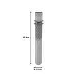 Vazo dekorative Sammy Inart, metal në ngjyrë ari dhe të bardhë, D15.2x88.4cm - Image 5