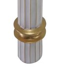 Vazo dekorative metalike Bruna Inart, në nuancë ari dhe të bardhë D15.2x76.5cm - Image 3