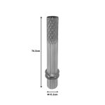Vazo dekorative metalike Bruna Inart, në nuancë ari dhe të bardhë D15.2x76.5cm - Image 4