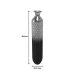 Vazo dekorative Onna Inart, metal në nuancë ari dhe e zezë D15.7x80.6cm - Image 4