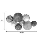 Dekor muri Lorenzo Inart, metal shumëngjyra 103.5x5.1x59.1cm - Image 2