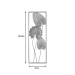 Dekor muri Tropana II Inart, metal në nuancë ari dhe të bardhë 31x2.5x90.2cm - Image 2