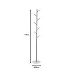 Varëse rrobash metalike Goldity, në nuancë natyrale D30x174cm - Image 2