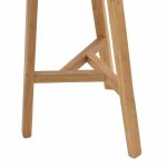 Stol shanku Fabrio, dru elmi në nuancë natyrale Φ38x71cm - Image 4