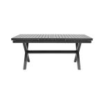 Tavolinë zgjeruese Dagyn, alumin gri e errët 180-240x90x76cm - Image 3