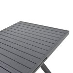 Tavolinë zgjeruese Dagyn, alumin gri e errët 180-240x90x76cm - Image 6