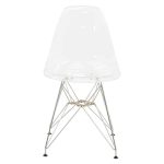 Karrige Adelle, PP transparente-këmbë inox 46x55x81cm - Image 4