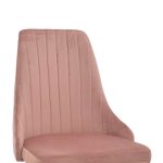 Karrige Azori, kadife e molle, këmbë të zeza metalike 49x55x85cm - Image 6