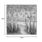 Piktura Leambre I Inart në telajo 102x4.5x102cm - Image 2