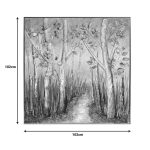 Pikturë në kanavacë Leambre II Inart 102x4.5x102cm - Image 2