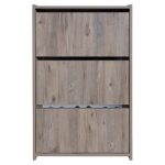 Kuti këpucësh Karol, melaminë në nuancë natyrale 70x24x113cm - Image 4