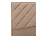 Krevat çift Tito, me hapësirë magazinimi, stof teddy në nuancë kafe të lehtë 160x200cm - Image 5