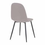 Karrige Bella, gri e lehtë-këmbë metalike të zeza 43x52x88cm - Image 2