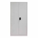 Dollap metalik Zogi, me ndarje, në ngjyrë gri e lehtë 90x45x180cm - Image 3