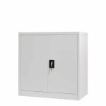 Dollap metalik Armon, në ngjyrë gri të lehtë 90x45x90cm - Image 2